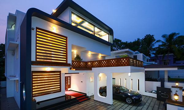 ultra-modern home design in Palakkad