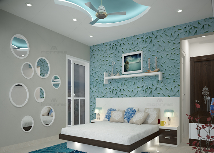 bedroom interior designers in palakkad - Monnaie architects & Interiors