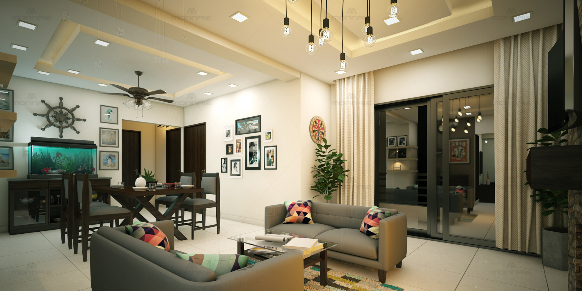 Kerala home interior design ideas How to make a small room look big