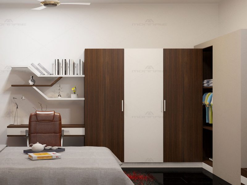 Bedroom interiors in Kozhikode