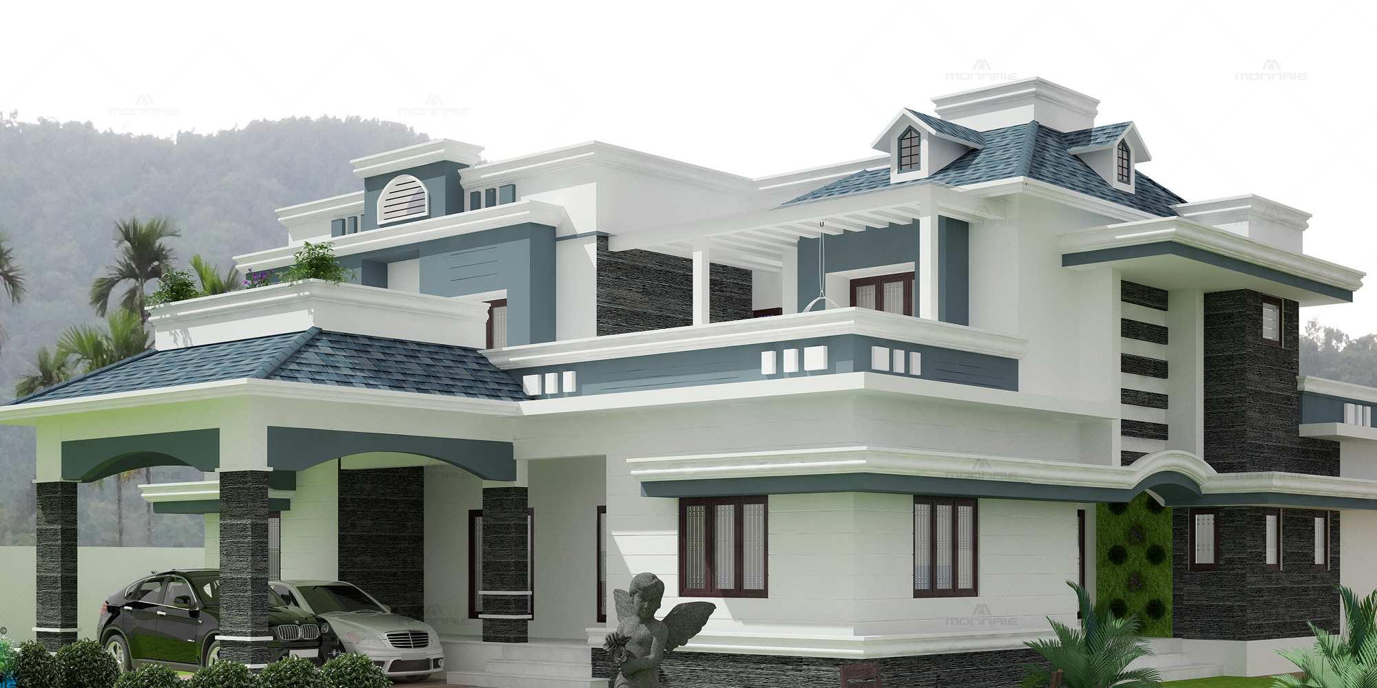 home Architecture designs - kozhikode - Monnaie Architects & Interiors Kozhikode