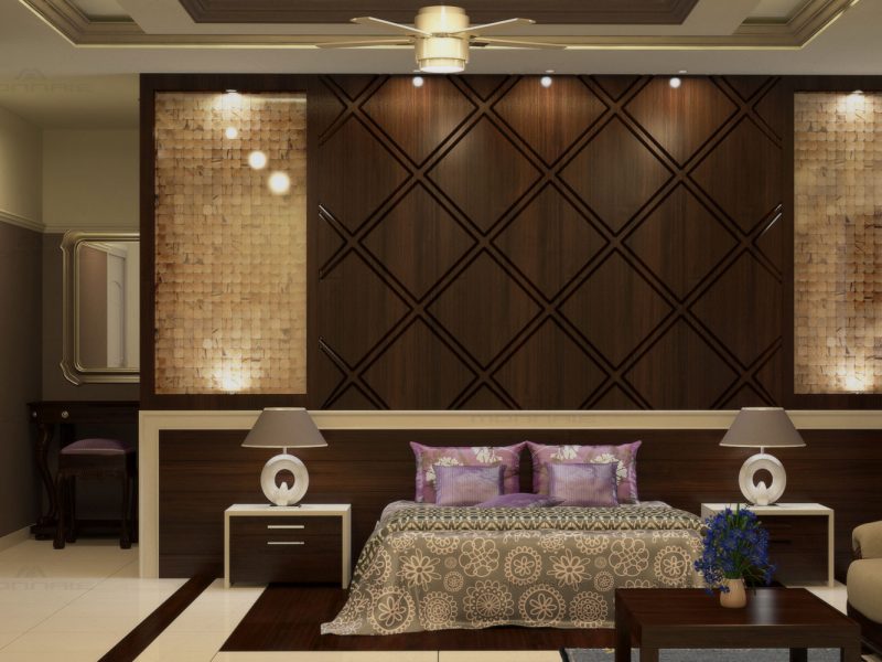 bhk flat interiors in kerala