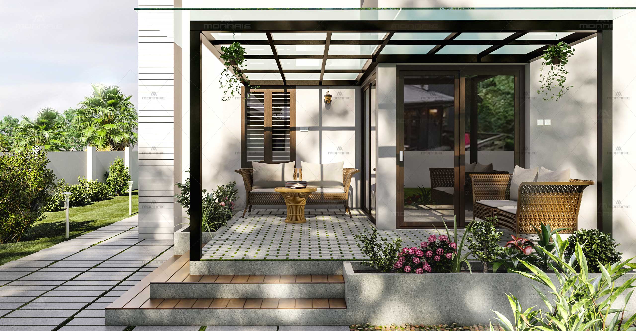 best patio design in Kerala